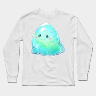 Chibi style Slime Creature Long Sleeve T-Shirt